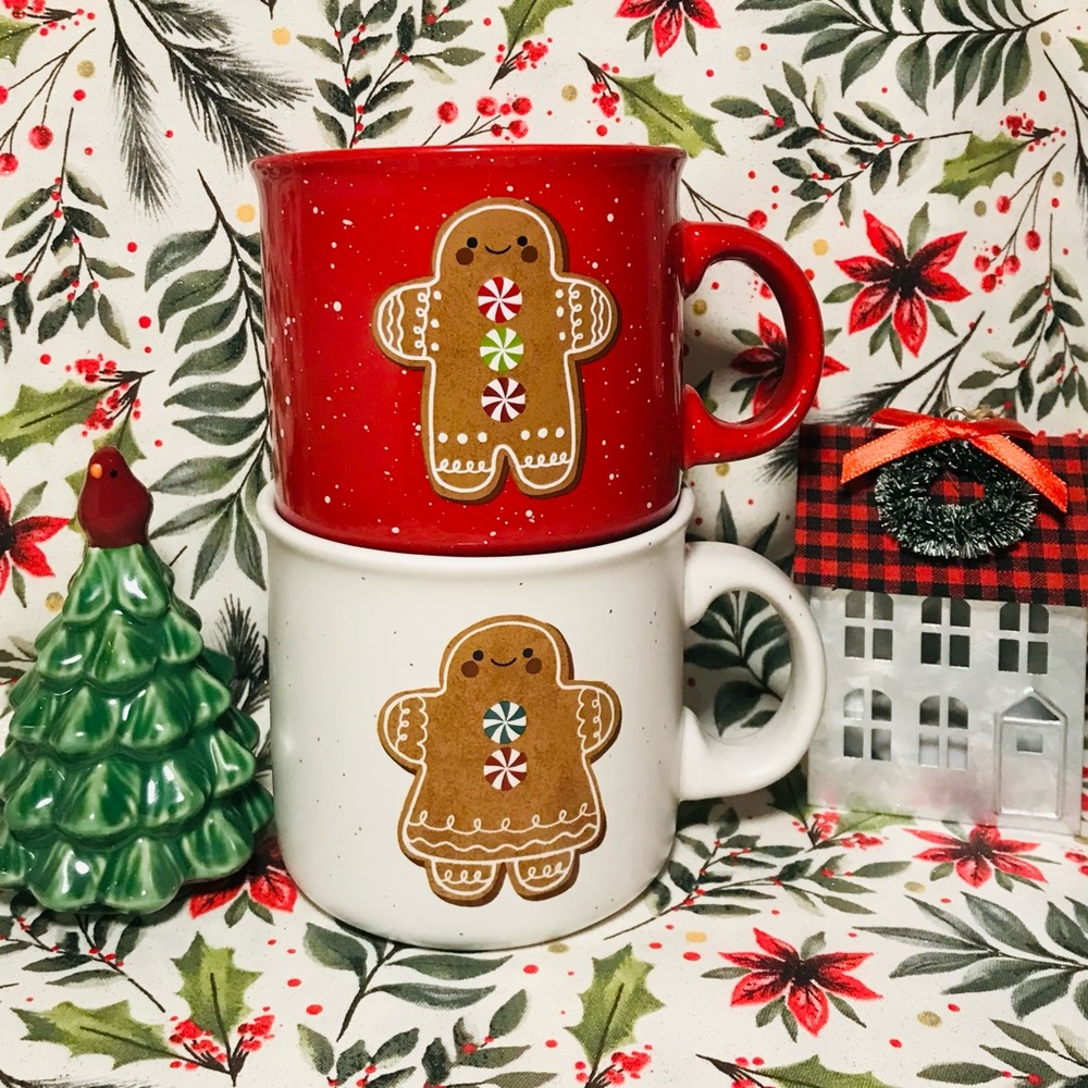 Set of 2 Gingerbread Mugs